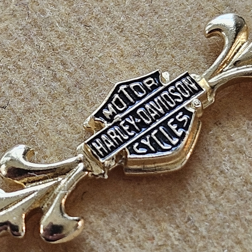 Harley-Davidson Gold and Black Bracelet